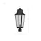 Nuvo Lawrence - 1 Light Post Top - Matte Black with Clear Seeded Glass 60/8134 - alternate 5
